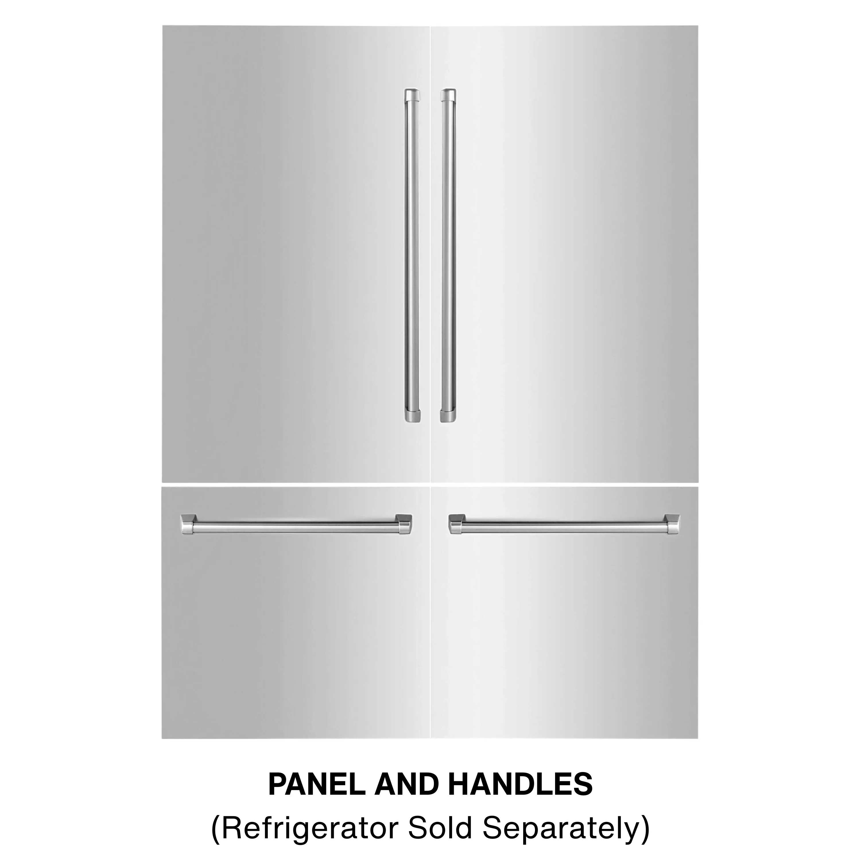 ZLINE 60-Inch Refrigerator Panels in Stainless Steel for RBIV 60-Inch Built-in Refrigerator (RPBIV-304-60)