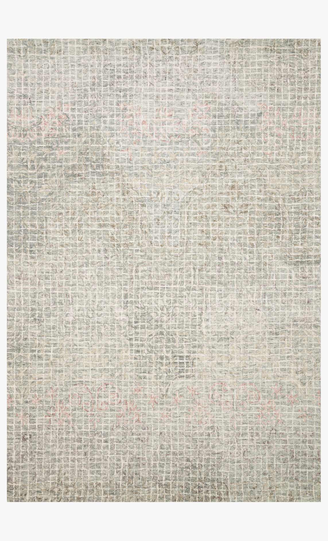 Loloi Tatum Collection - Transitional Hooked Rug in Grey & Blush (TW-04)