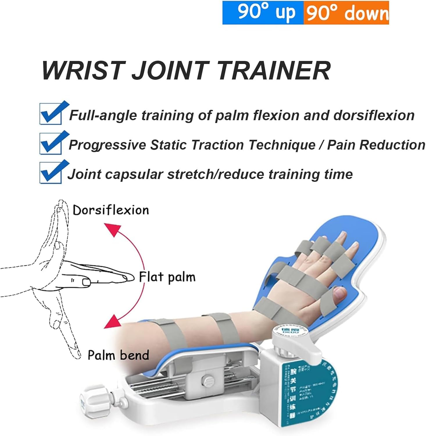 2024 Wrist Rehabilitation Device, Hand Rehabilitation Training Brace, Full Angle Exerciser, Manual/Electric 2 in 1, for Joint Rehabilitation Training, Recovery