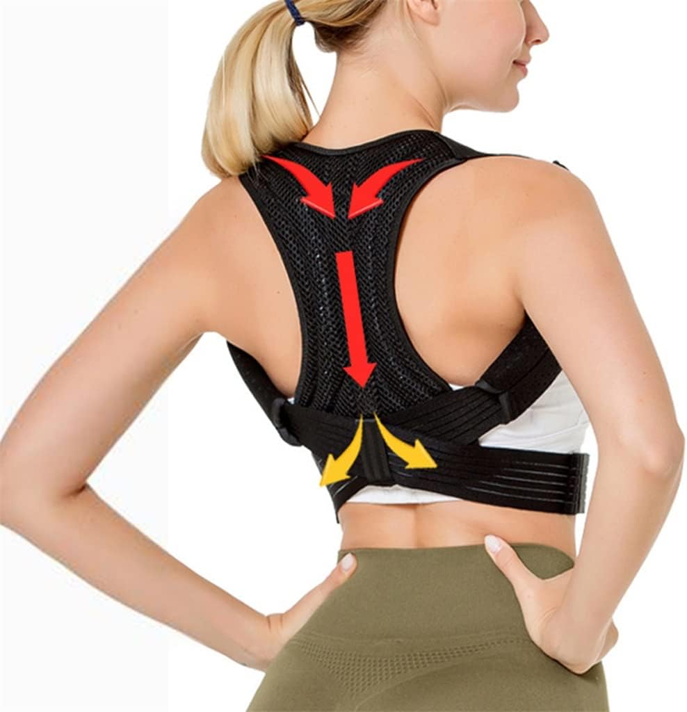 Invisible Back Posture Corrector Back Brace Extended Support Belt Adjustable Back Spine Lumbar Posture Correction(S Code)