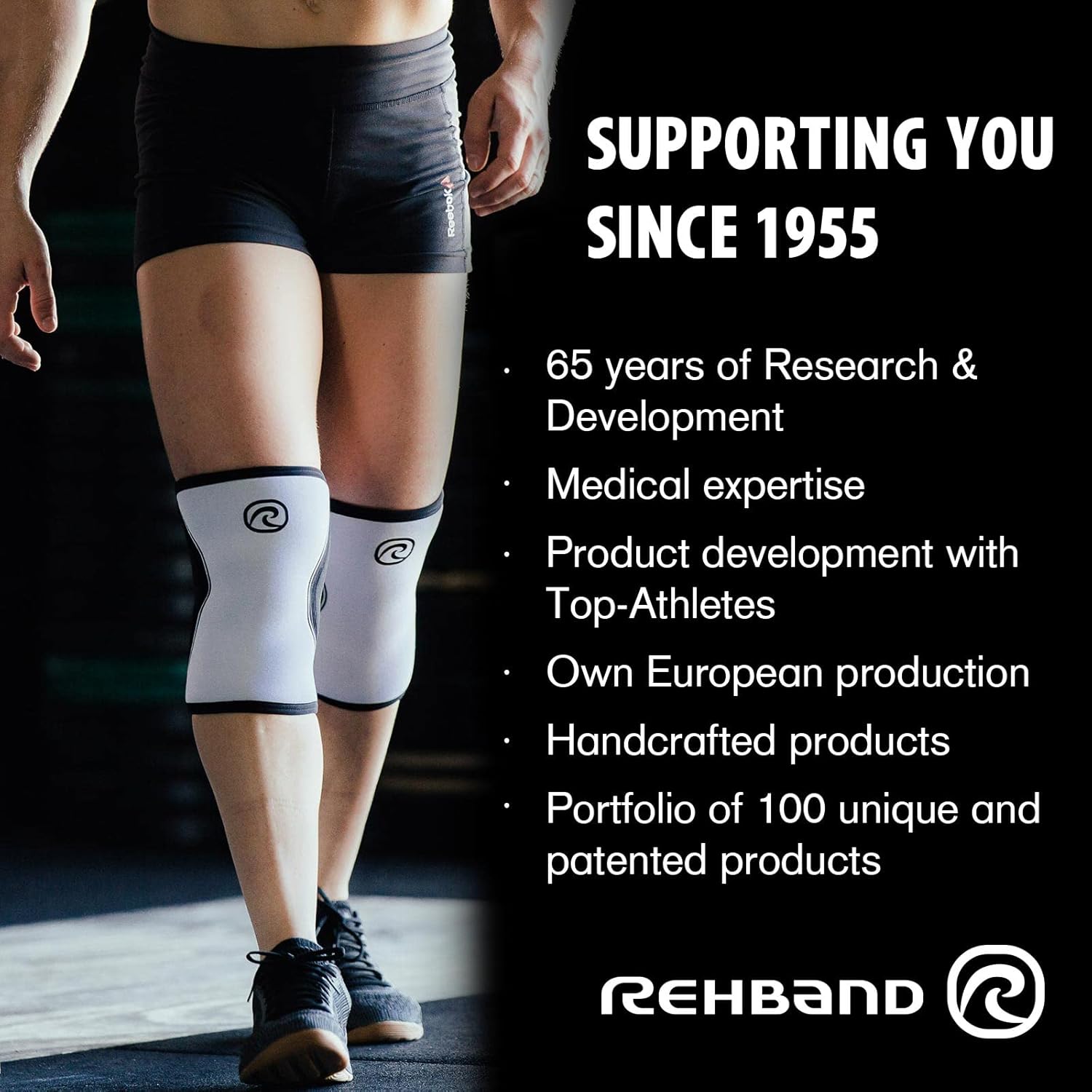Rehband Elbow 5mm Compression Sleeve, Neoprene Elbow Sleeves for Weightlifting, Anatomical Design, Non-Slip & Close Fitting, Elbow Support Unisex, Colour:Carbon/Black - 1 Pair, Size:XX-Large