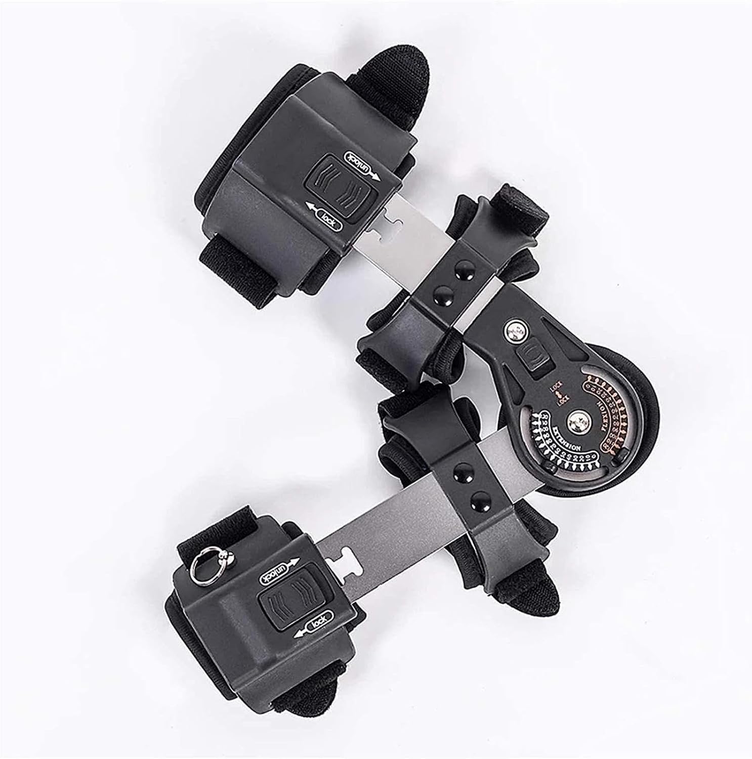 Hinged Elbow Brace for Adult, Adjustable Post-OP Elbow Brace Elbow Splint Support Immobilizer,for Ulnar Nerve entrapment Relief Pain and Tendinitis,Left