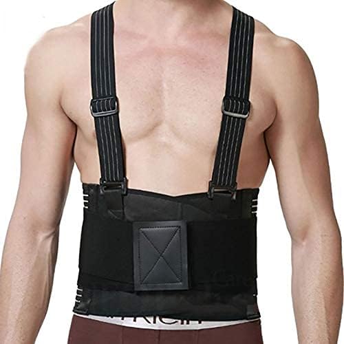 Posture Corrector Lumbar Support Belt Brace Back Pain Straightener High Elastic Protect Lumbar Spinal Shoulder Straps Working Support s Y001 Back Brace (Size : S)