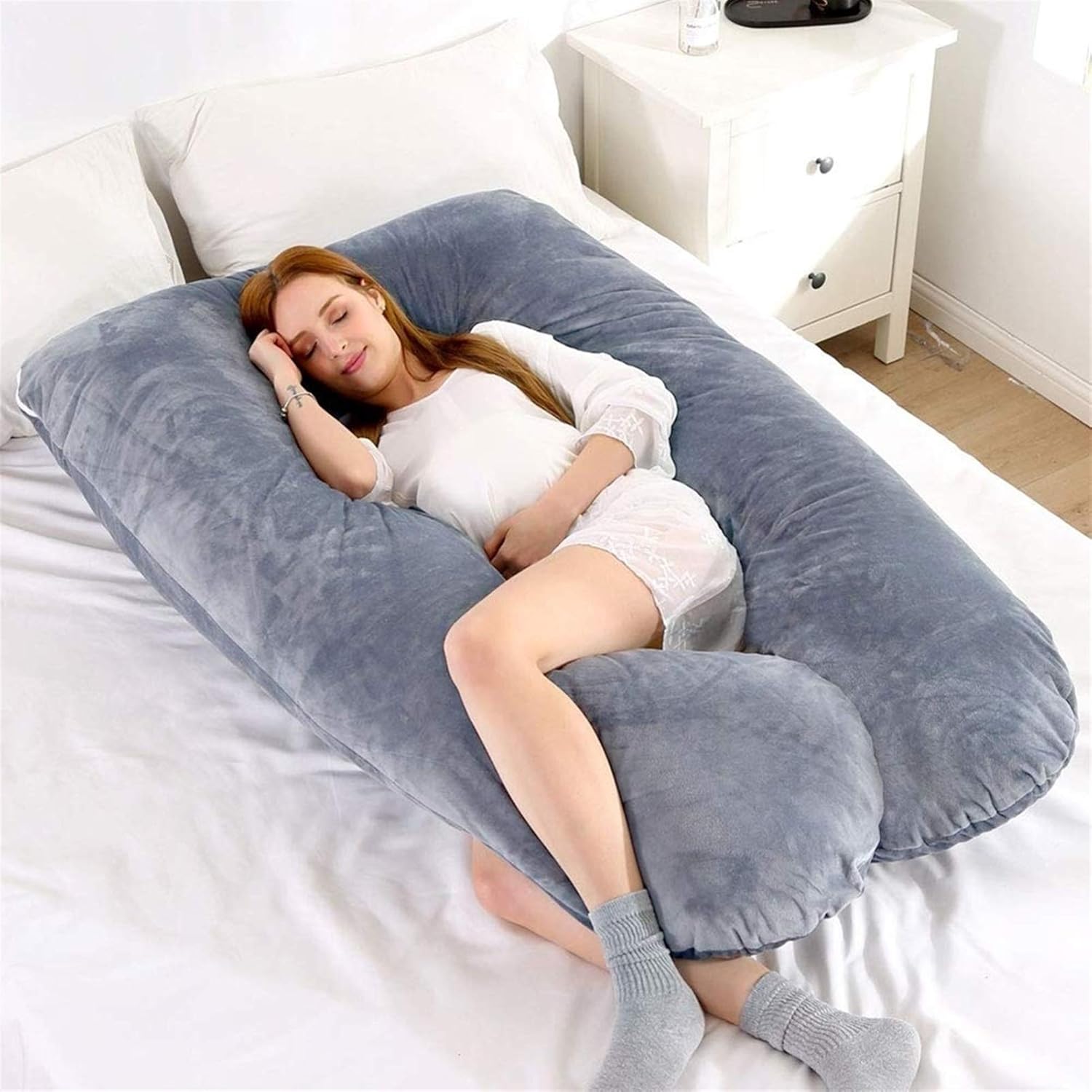 Red 3 Cozy Pregnancy Pillow Maternity Boyfriend Arm Body Sleeping Cushion Cover