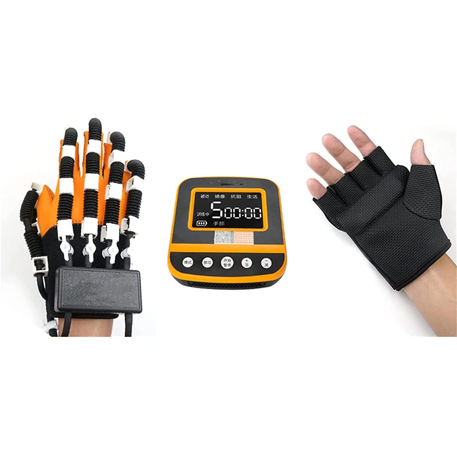 OMaju Fitness Equipment Rehabilitation Robot Pneumatic Hand Function Mirror Glove Stroke Wrist Brace Training Rehabilitation Equipment Finger Straightening Brace Guard Protector