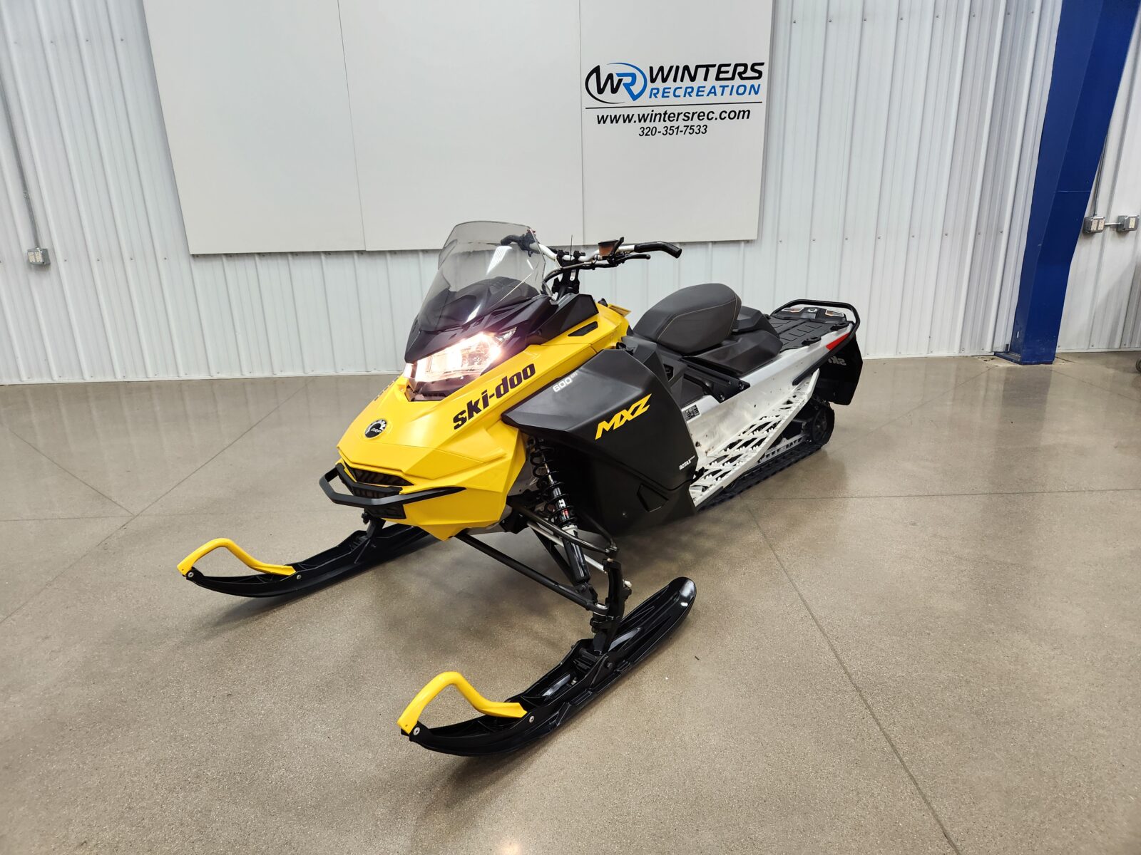 2024 Ski-Doo MXZ Sport 600 EFI Snowmobile, Black & Yellow
