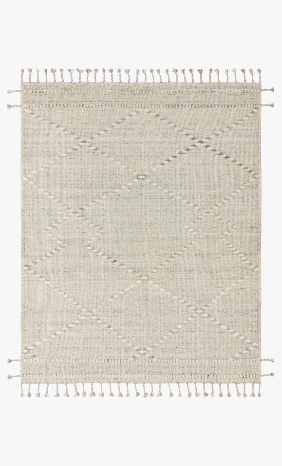 Loloi Iman Collection - Contemporary Hand Knotted Rug in Ivory & Lt. Grey (IMA-03)