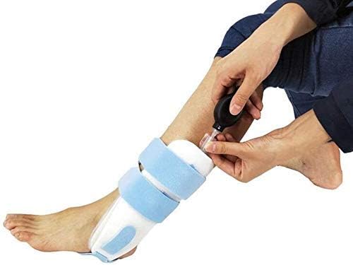 Drop Foot Brace Orthosis Inflatable Air Ankle Foot Drop Brace Support Splint Reusable Foot Ankle Orthosis Reduce Swelling and Inflammation[One Size]