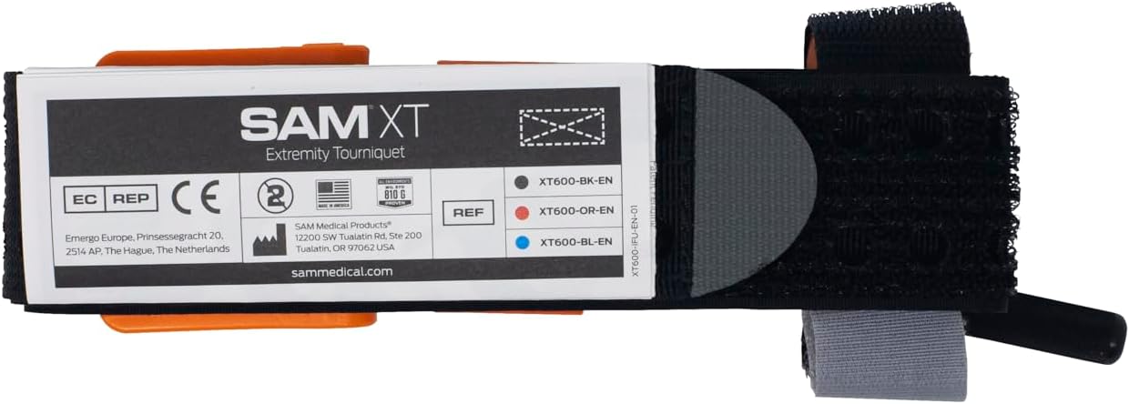 Bleeding Control Kit, Individual with Tourniquet Quality Trauma Kits for Stopping Bleeding. Choice Life Saving Tourniquet for Each Level of Bleeding Control. (SAMXT)