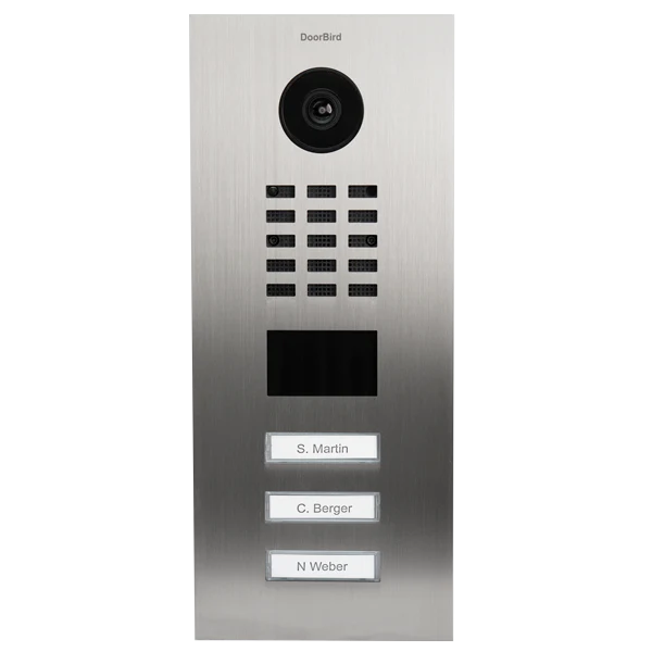 DoorBird D2103V IP Video Door Station, 3 Call Button in  Stainless Steel V4A