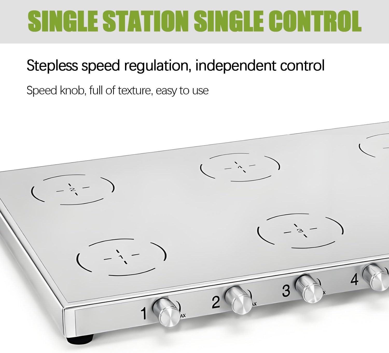 Multi-Position Magnetic Stirrer, Adjustable Speed 200-2000 RPM,for Home and Laboratory use, Magnetic Stirring Functions 1/2/4/6 One