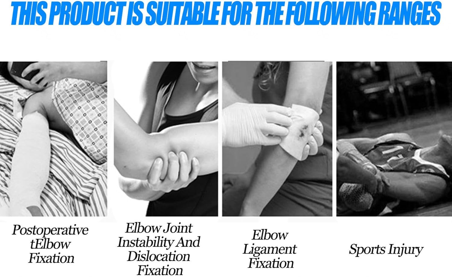 Adjustable Hinged Elbow Brace |Adjustable Post Op ArmSplint & Shoulder Strap| Post Tendon Injury |Surgery Pain Relief Recoveryrt |Tennis| Tendonitis,Right