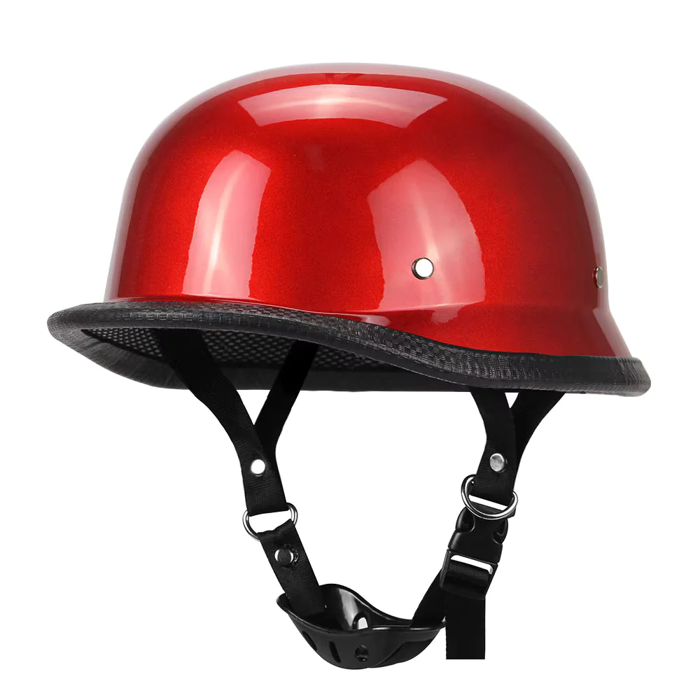 Motorcycle Half Helmet with Adjustable Strap