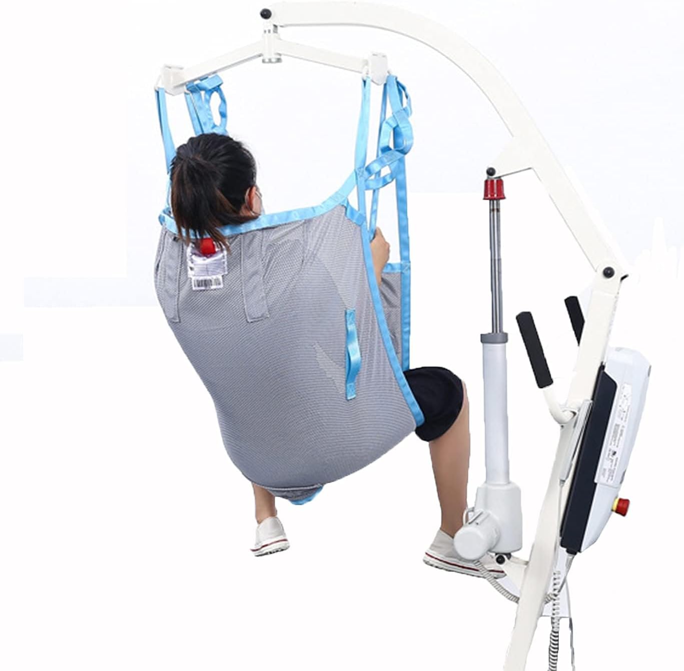 Transport Patient Lifter Lifting Strap, Stair Slide Transfer Strap, Patient Lift Stair Board, Made of Mesh Toilet Sling for Nursing, Elderly, Disabled