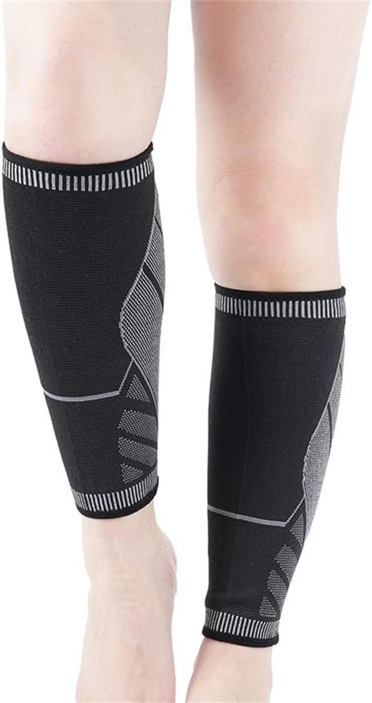 Calf Support Brace Sports Basketball Running Warm Breathable Pressure Socks
