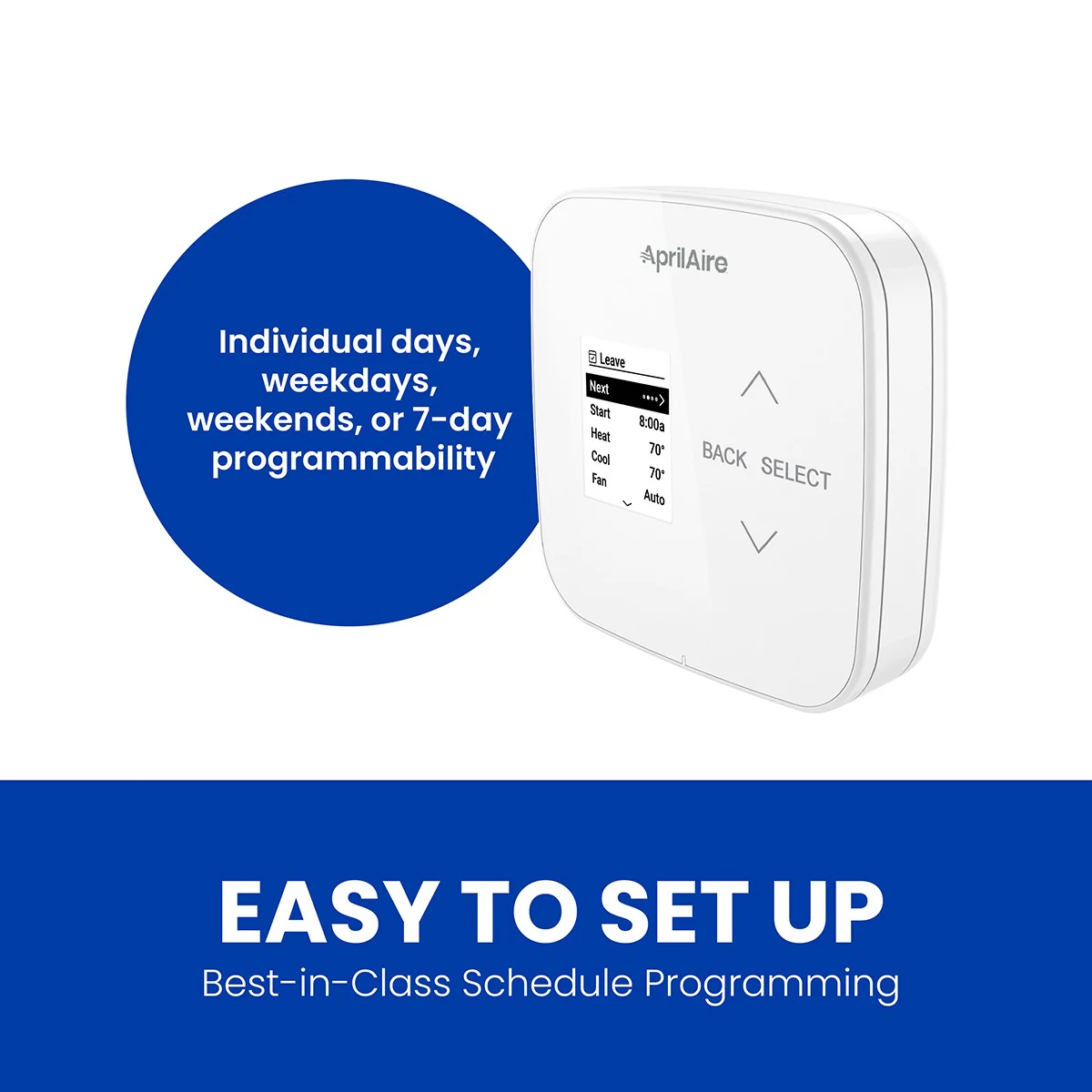 Aprilaire S84N1H1C Programmable Thermostat