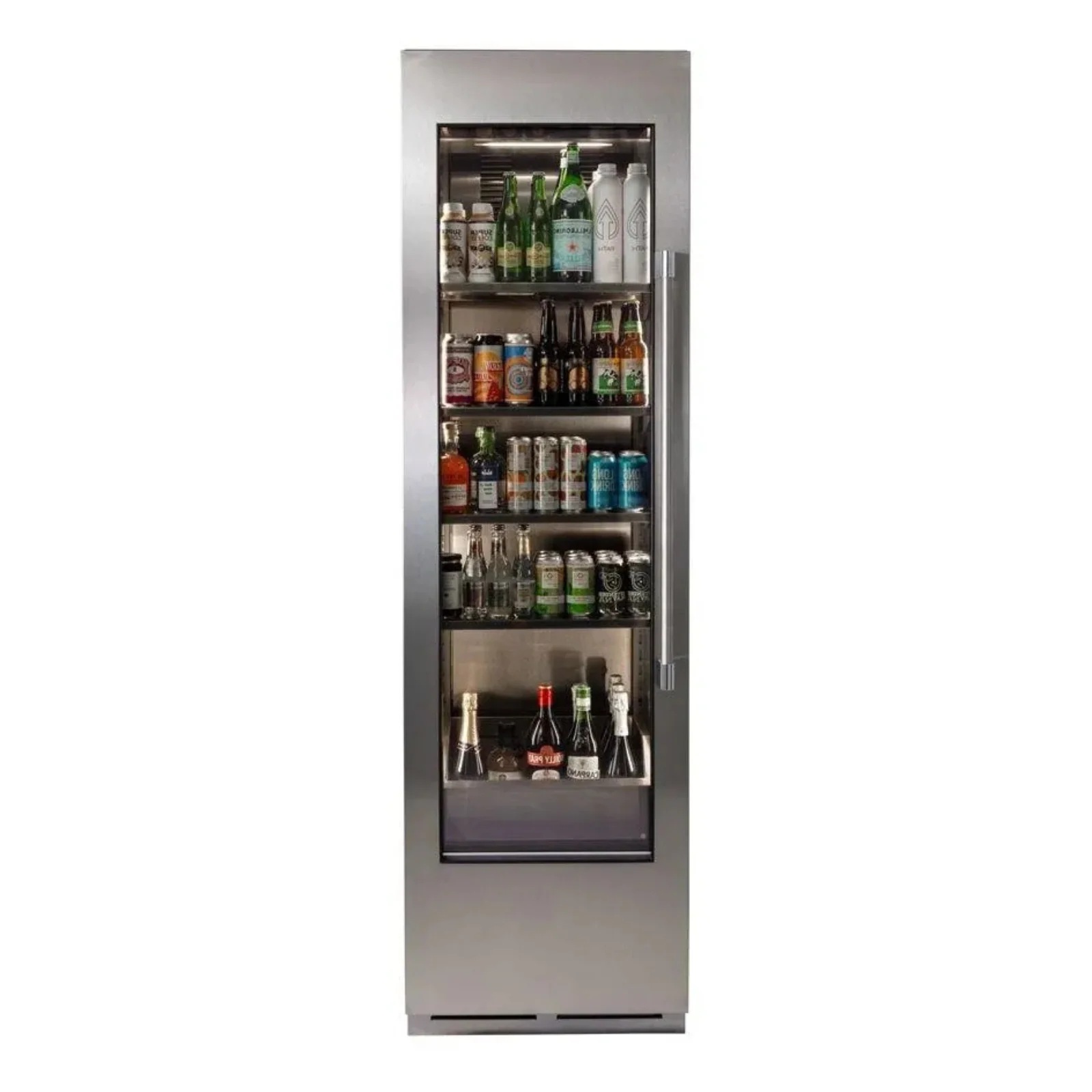 Perlick C-Series 24 Inch Single-Zone Beverage Center with 316 Can Capacity in Stainless Steel 6