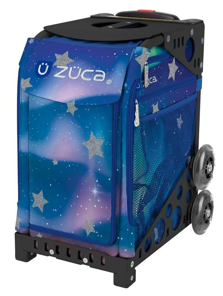 Zuca Aurora Sport Insert Bag and Black Frame with Flashing Wheels
