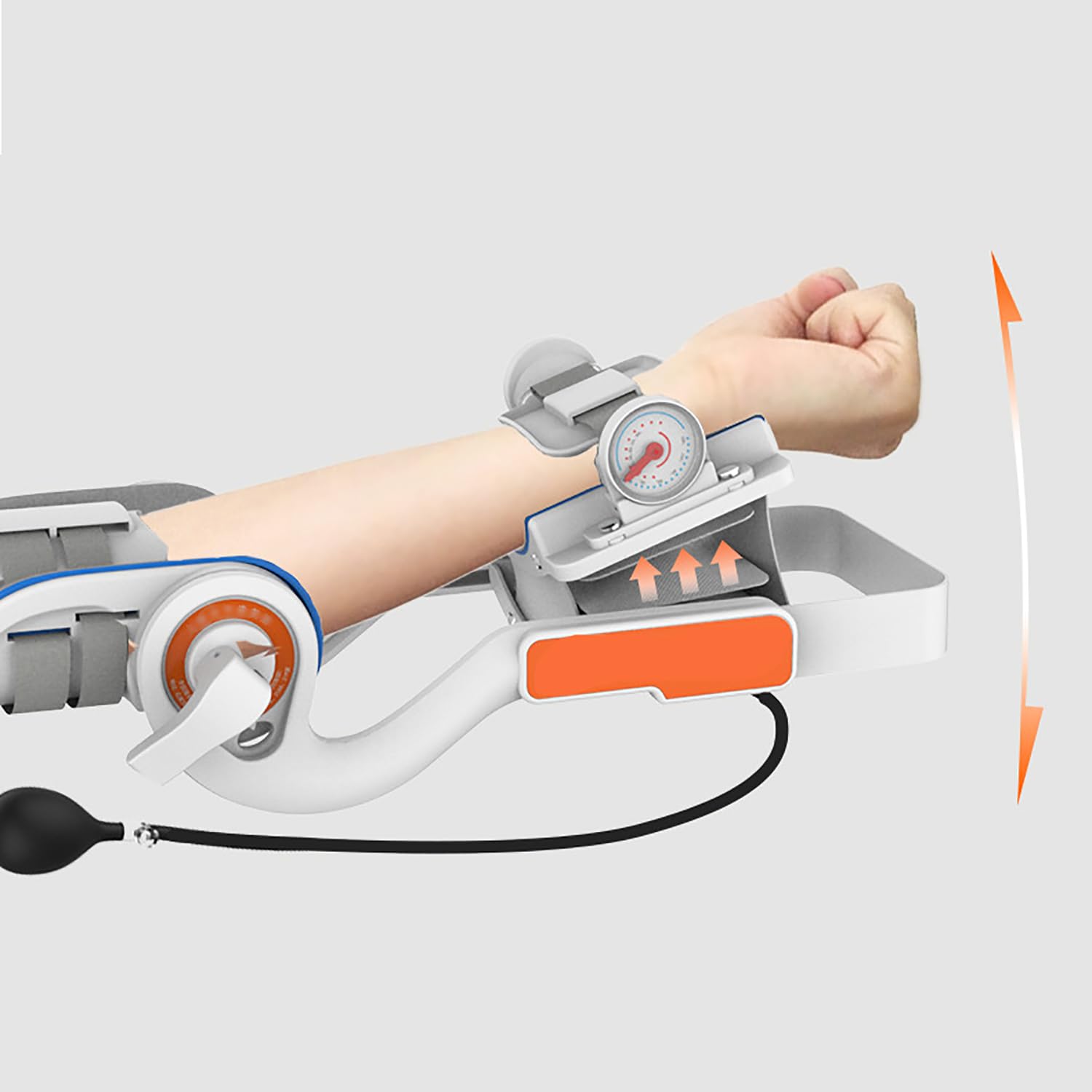 Elbow Joint Rehabilitation Device, Wrist Elbow Support Brace, Adjustable Post Op Elbow Brace Stabilizer Splint, Full Angle Adjustment (-15°~150°) for Injury Recovery Arm Support Protector