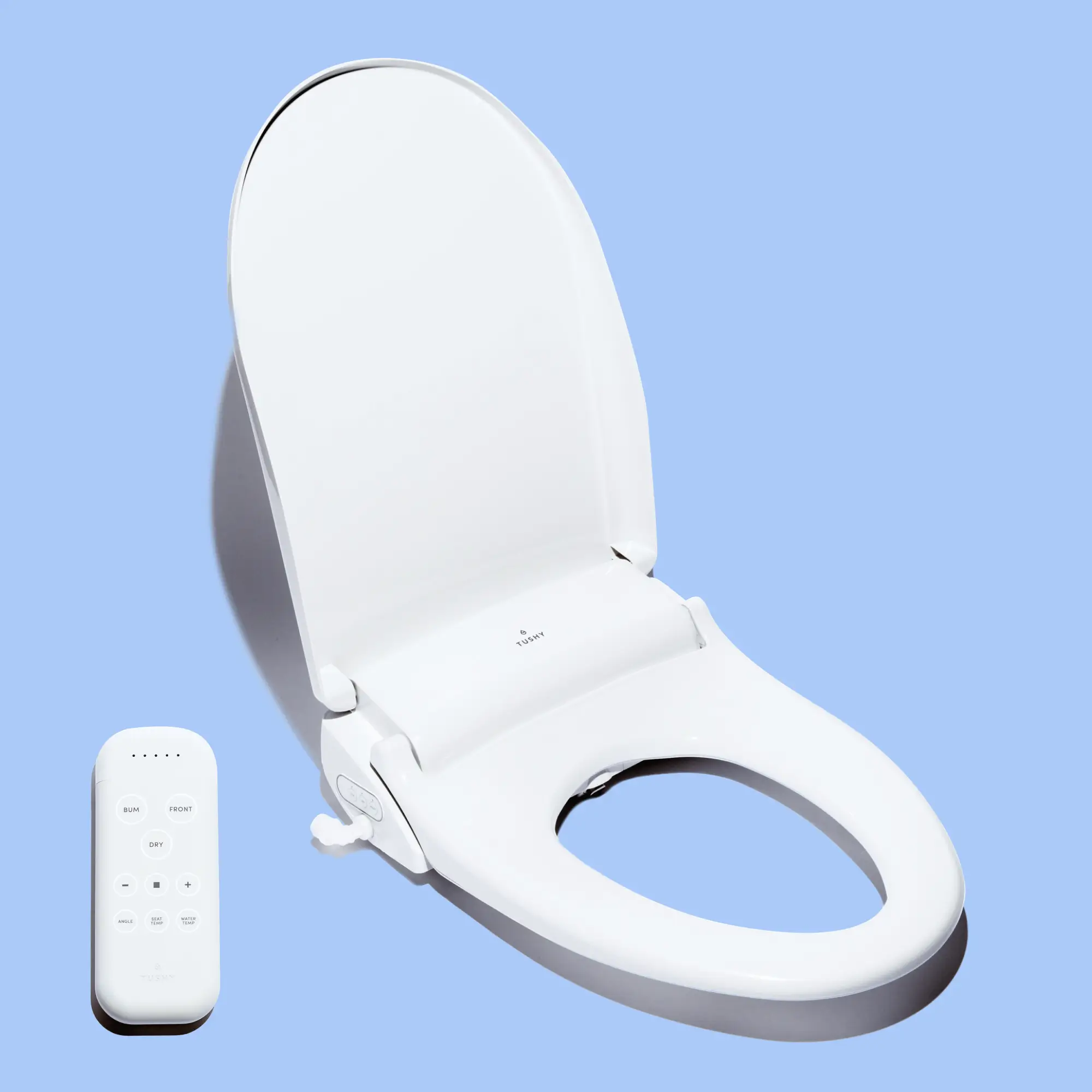 TUSHY Ace Electric Bidet and Heated Seat, Self Cleaning Nozzle Air Drier & Remote Control
