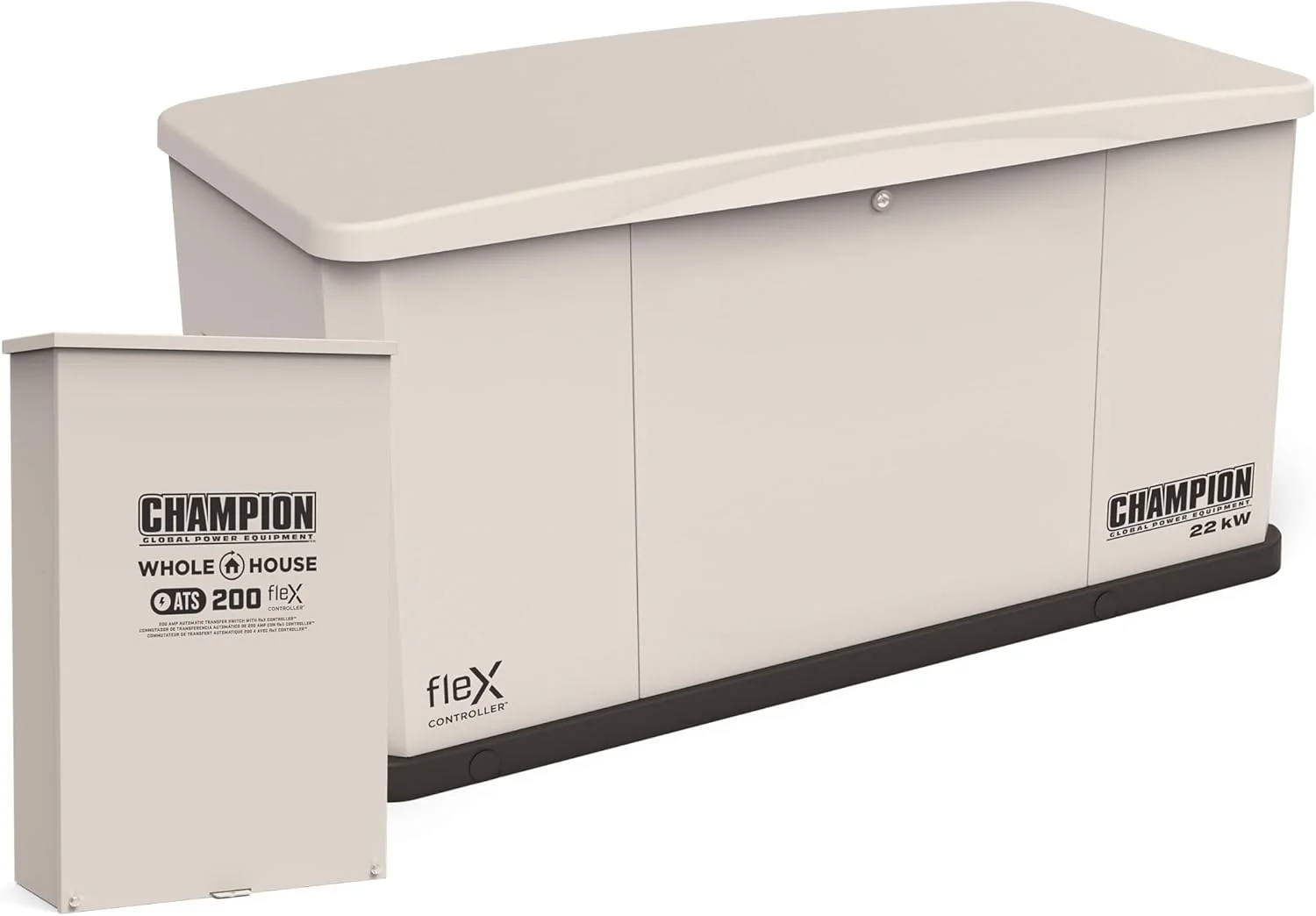 Champion 22KW 999cc FLEX Standby Generator w/ 200amp Transfer Switch #201016