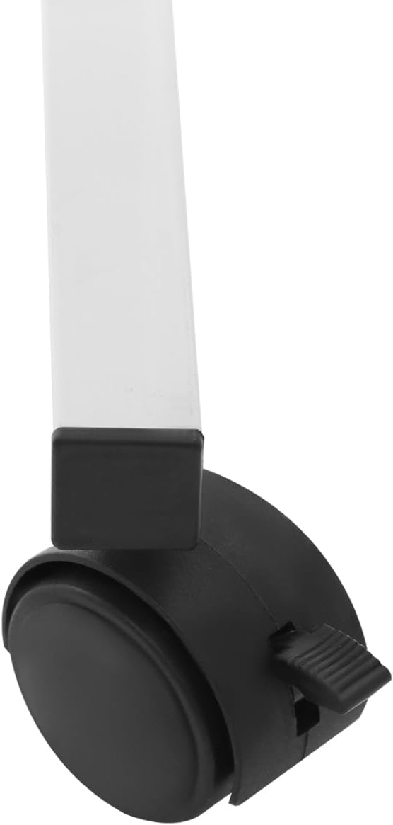 5-Panel Medical Privacy Screen, 8 X 6FT Folding Room Divider with Wheels, Freestanding Rolling Fabric Room Panel for Hospital, Beauty Salons (White)