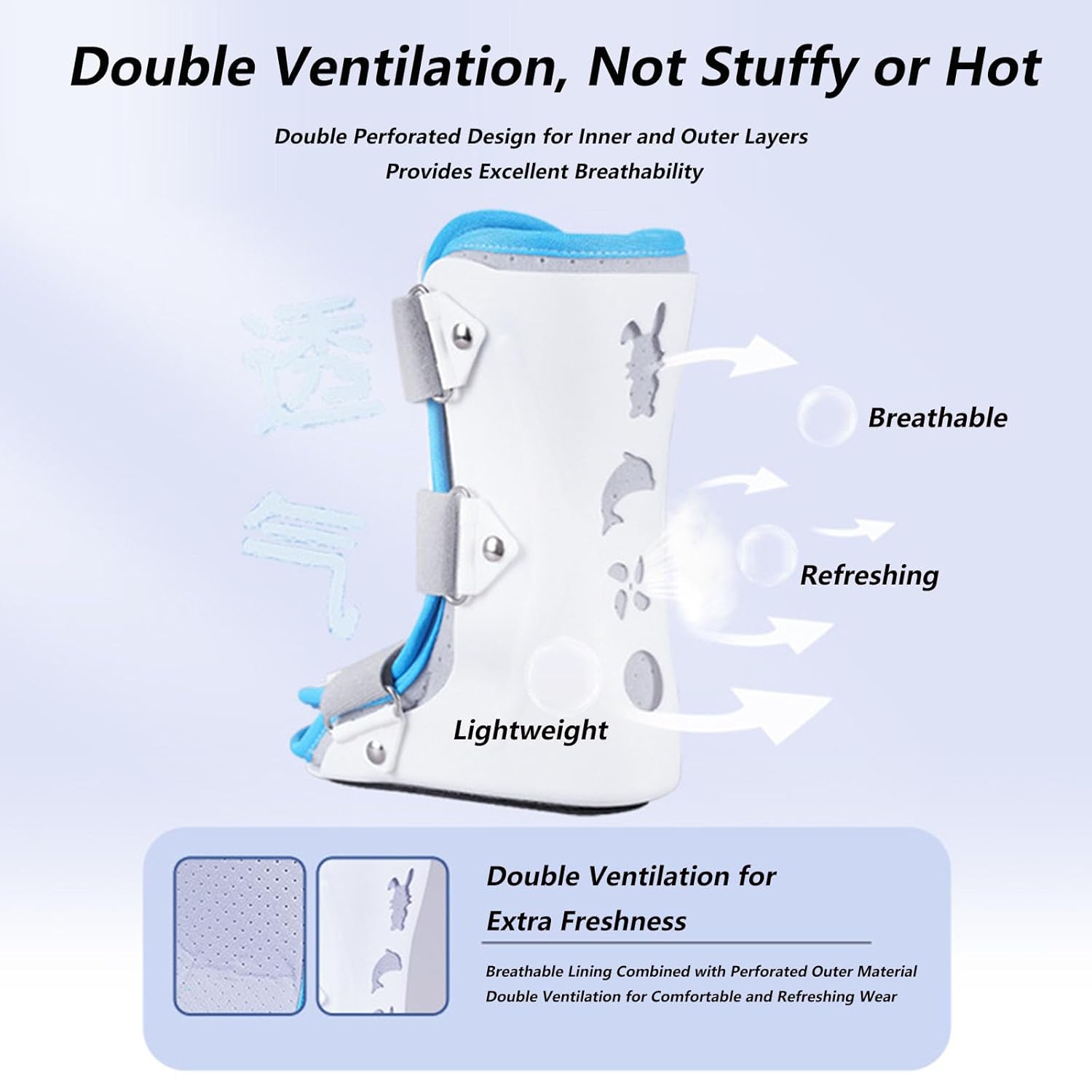 SFKLYU Kids AFO Drop Foot Brace, AFO Night Splint, Othopedic Drop Foot Support for Children Toddler Ankle Foot Orthosis,1 Pair