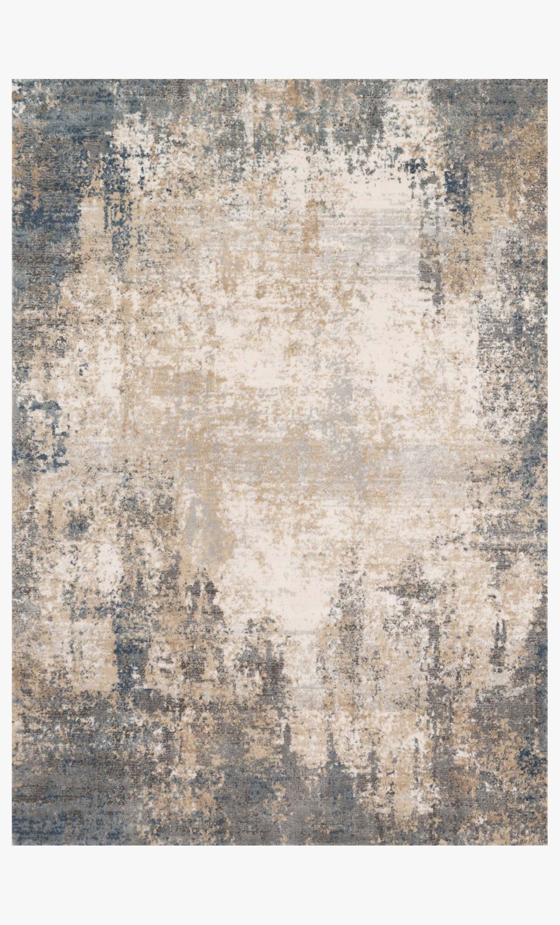 Loloi II Teagan Collection - - Power Loomed Rug in Ivory & Mist (TEA-08)