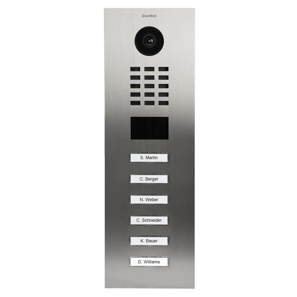 DoorBird D2106V IP Video Door Station, 6 Call Button in  Stainless Steel V4A