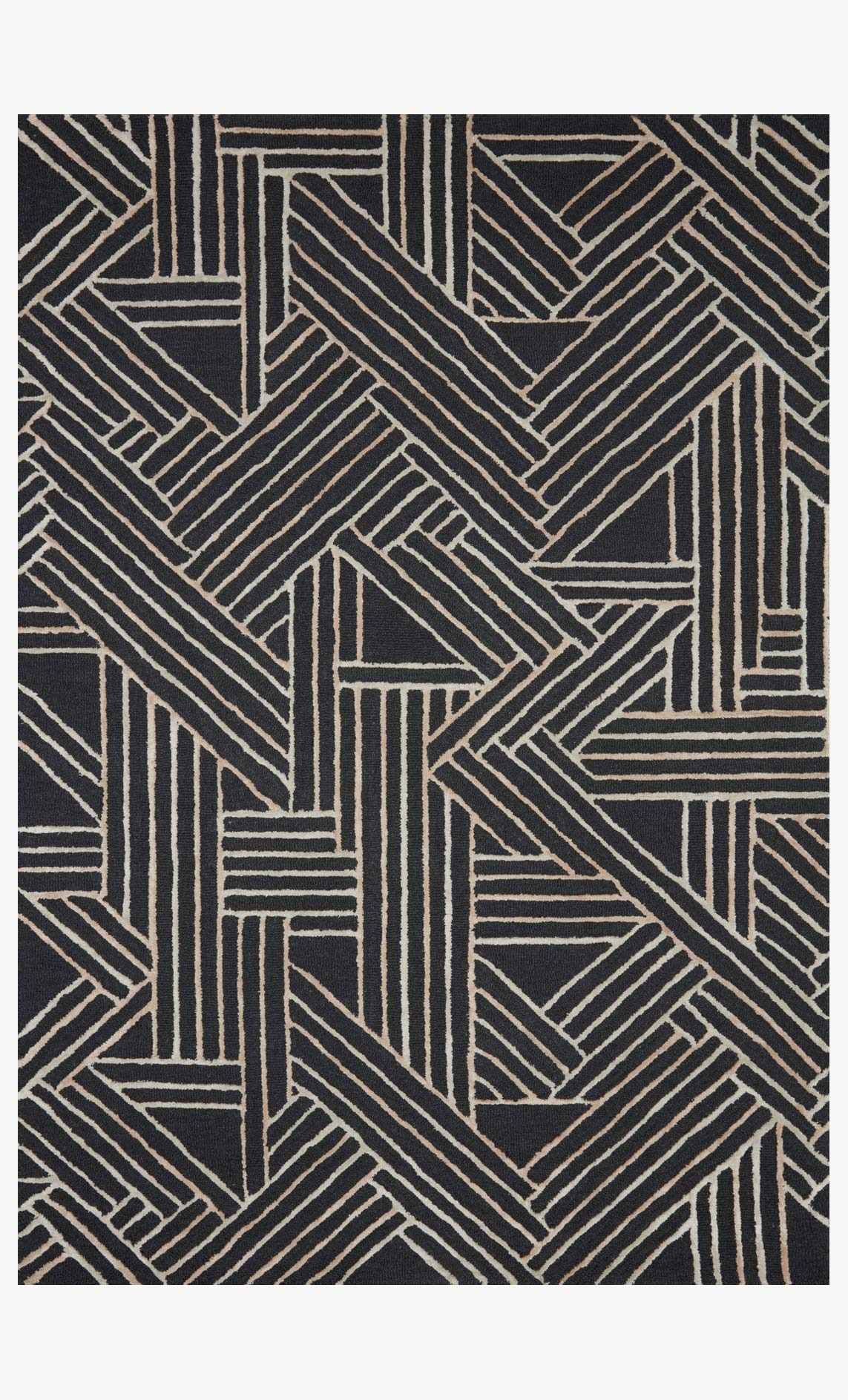 Loloi Verve Collection - Contemporary Hand Tufted Rug in Charcoal & Neutral (VER-01)