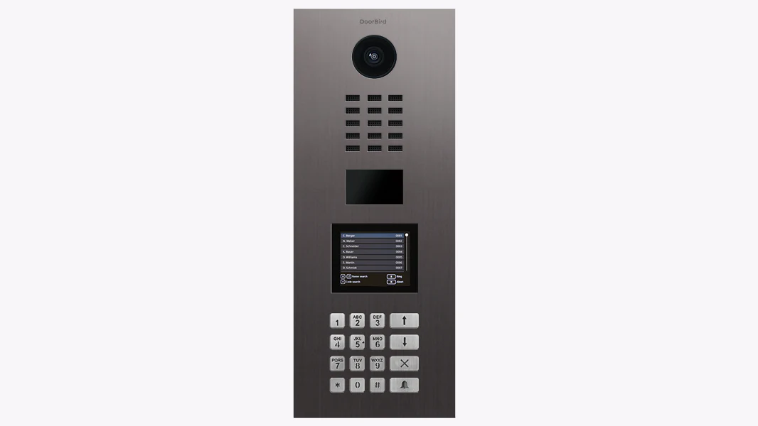 DoorBird D21DKV IP Video Door Station, Multi Tenant Residences Up to 500 Units in Titanium