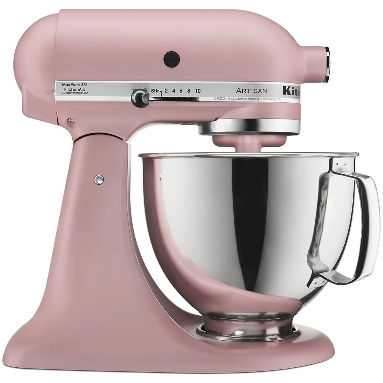 KitchenAid Artisan 5-Quart Tilt-Head Stand Mixer in Matte Dried Rose (KSM150PSDR)