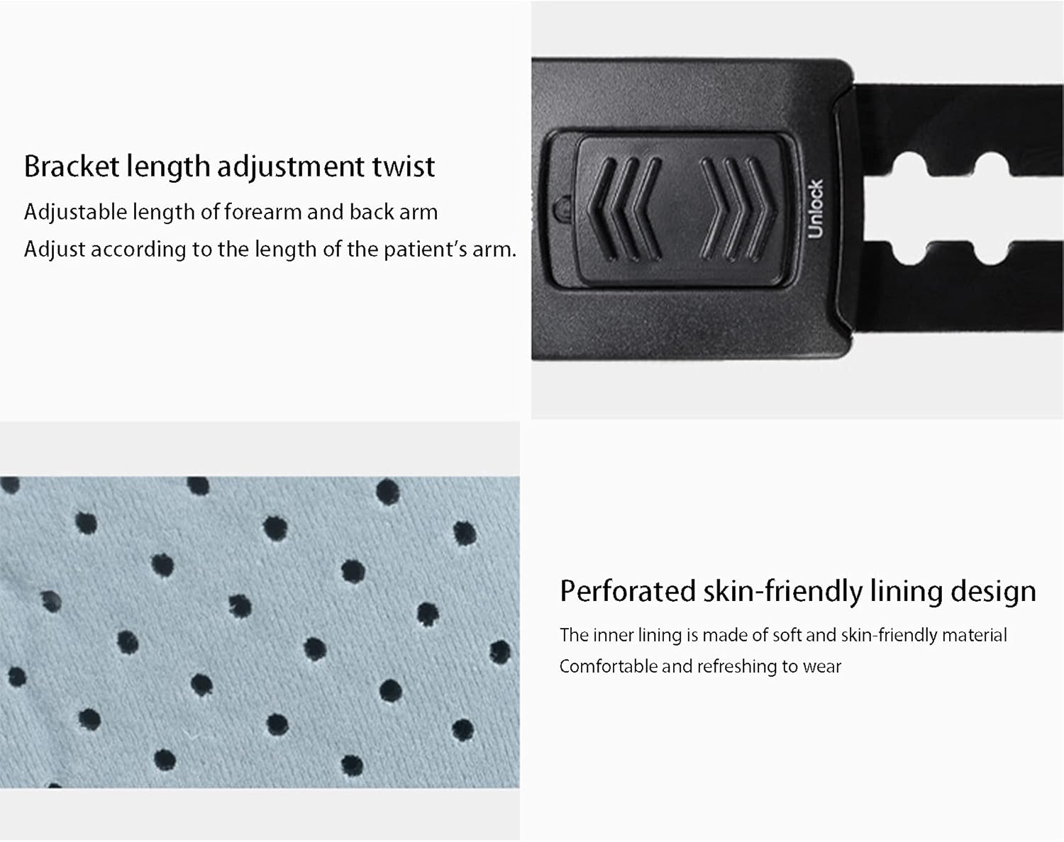 ROM Elbow Brace Adjustable Post Op Elbow Brace ​stabilizer Splint Arm Injury Recovery Support After Surgery for Dislocated Arm Men Women Sports Surgery Injury Recovery Pain Relief,Left