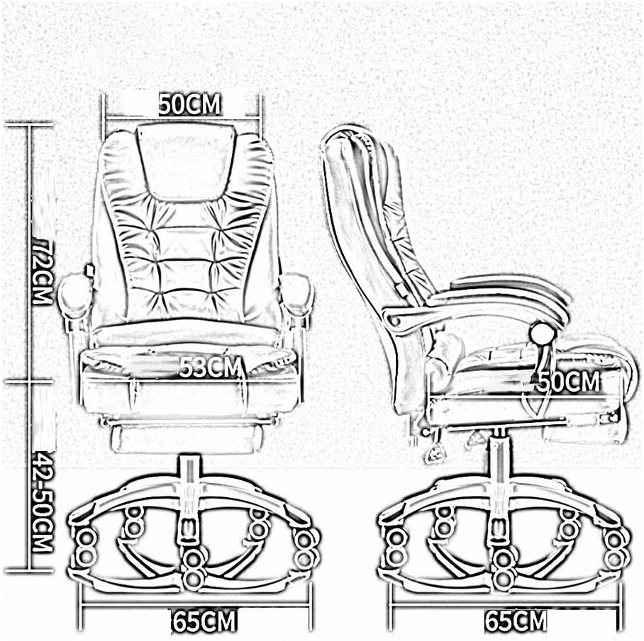 Ergonomic Pu Leather High Back Computer Desk Chair with Lumbar Support Flip Up Armrest Rolling Swivel Adjustable Task Chair for Adults Retractable Footrest IncludedBlack