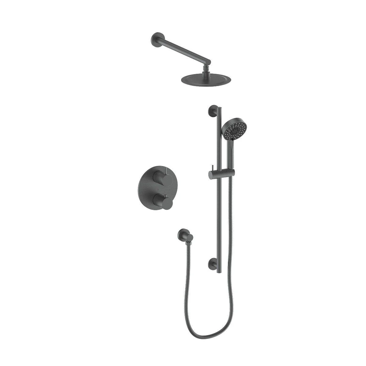 ZLINE Emerald Bay Thermostatic Shower System in Gun Metal (EMBY-SHS-T2-GM)
