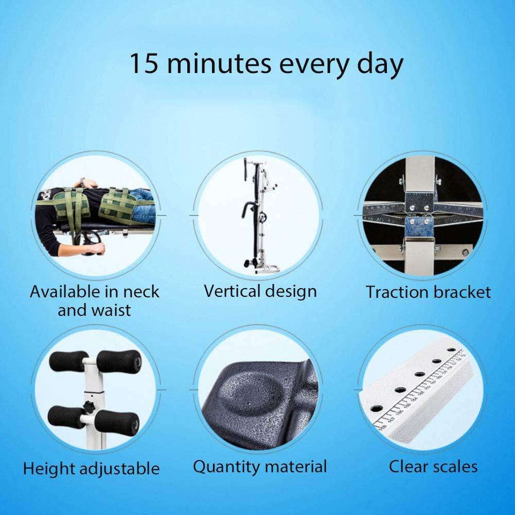 ZJchao Stretch Bench, Body Stretching Device Cervical Spine Lumbar Traction Bed Table Massage Tool Home Use Inline Back Stretch Bench Traction Bed Body Stretching Device