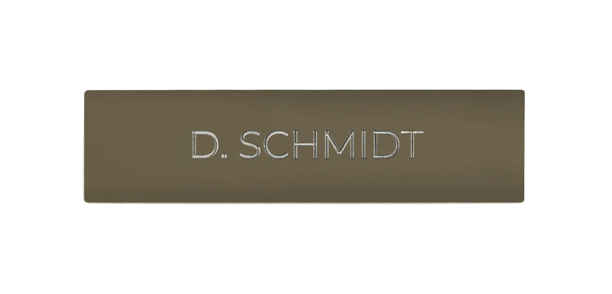 DoorBird Nameplate for One Call Button D21X  in Beige Grey, RAL 7006 - Individual Engraving