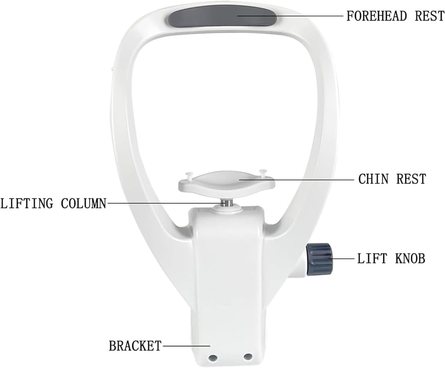 Forehead Support Optometry Accessories, for Auto Refractometer and Other Devices Chin Rest, Lifting Height 40mm, for Use in Major Optical Stores, Vision Care Centers