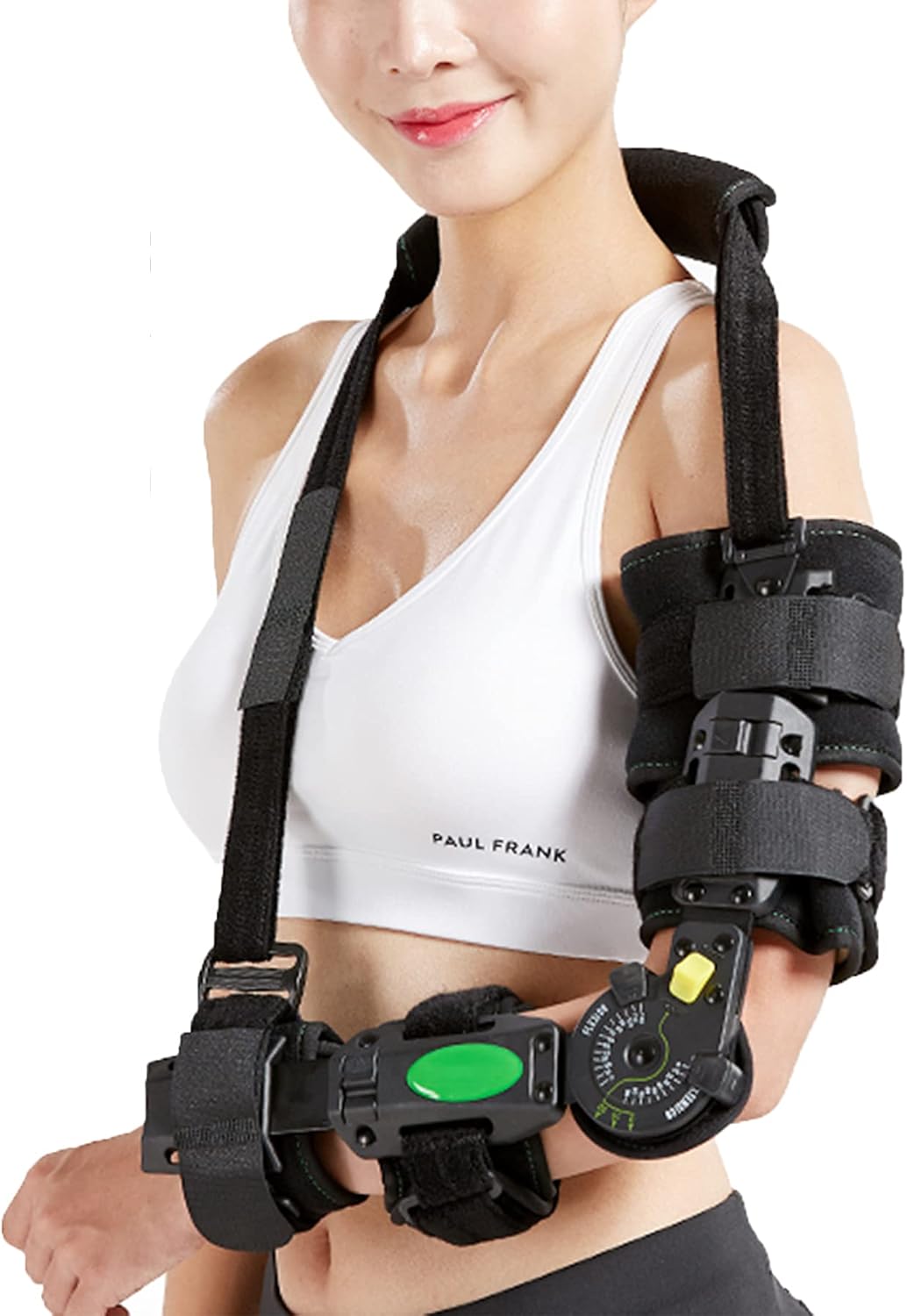 Hinged ROM Elbow Brace Sling Stabilizer for Ligament and Tendon Repairs and Dislocation Elbow Fracture Rehabilitation Post-op Surgery Recovery Elbow Splint for Men and Women
