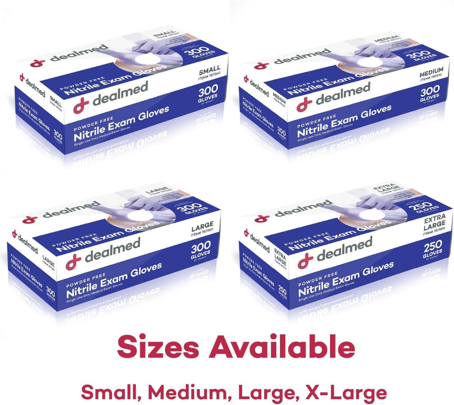 Dealmed Nitrile Medical Grade Exam Gloves