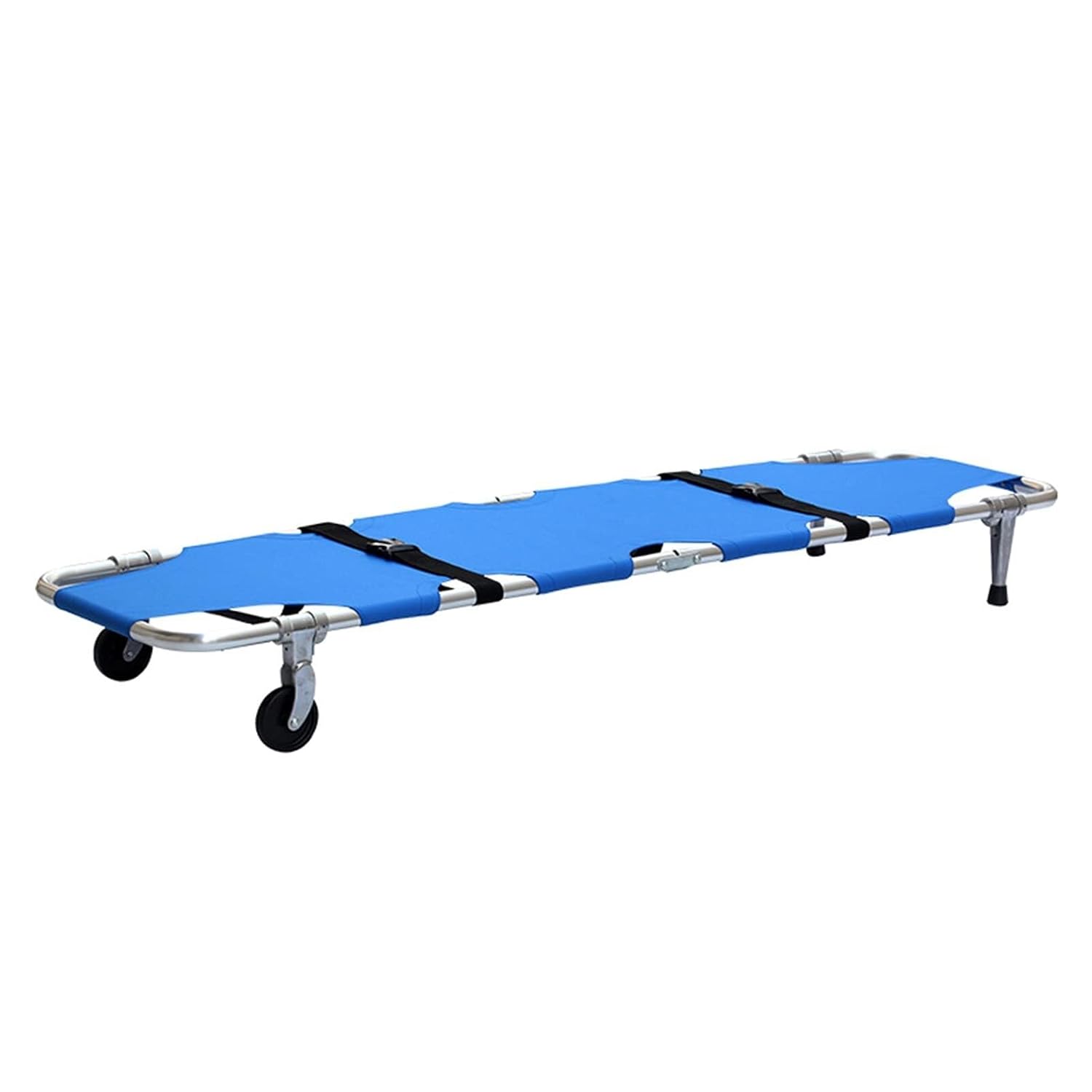 Portable Folding Patient Transport Stretcher, Aluminum Alloy, Emergency Fire Rescue, Medical Stretcher for Home & Outdoor Use, 160 kg Capacity