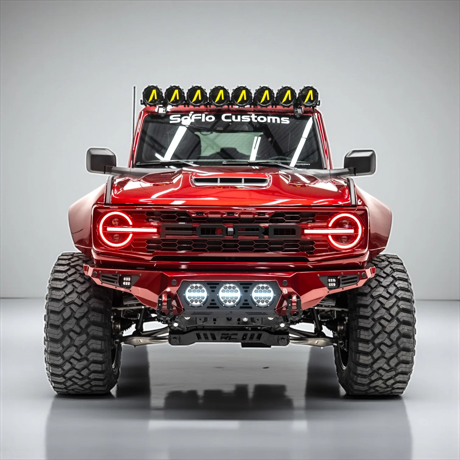 Ford Bronco Baja Front Bumper w/ Lights 2021-2026