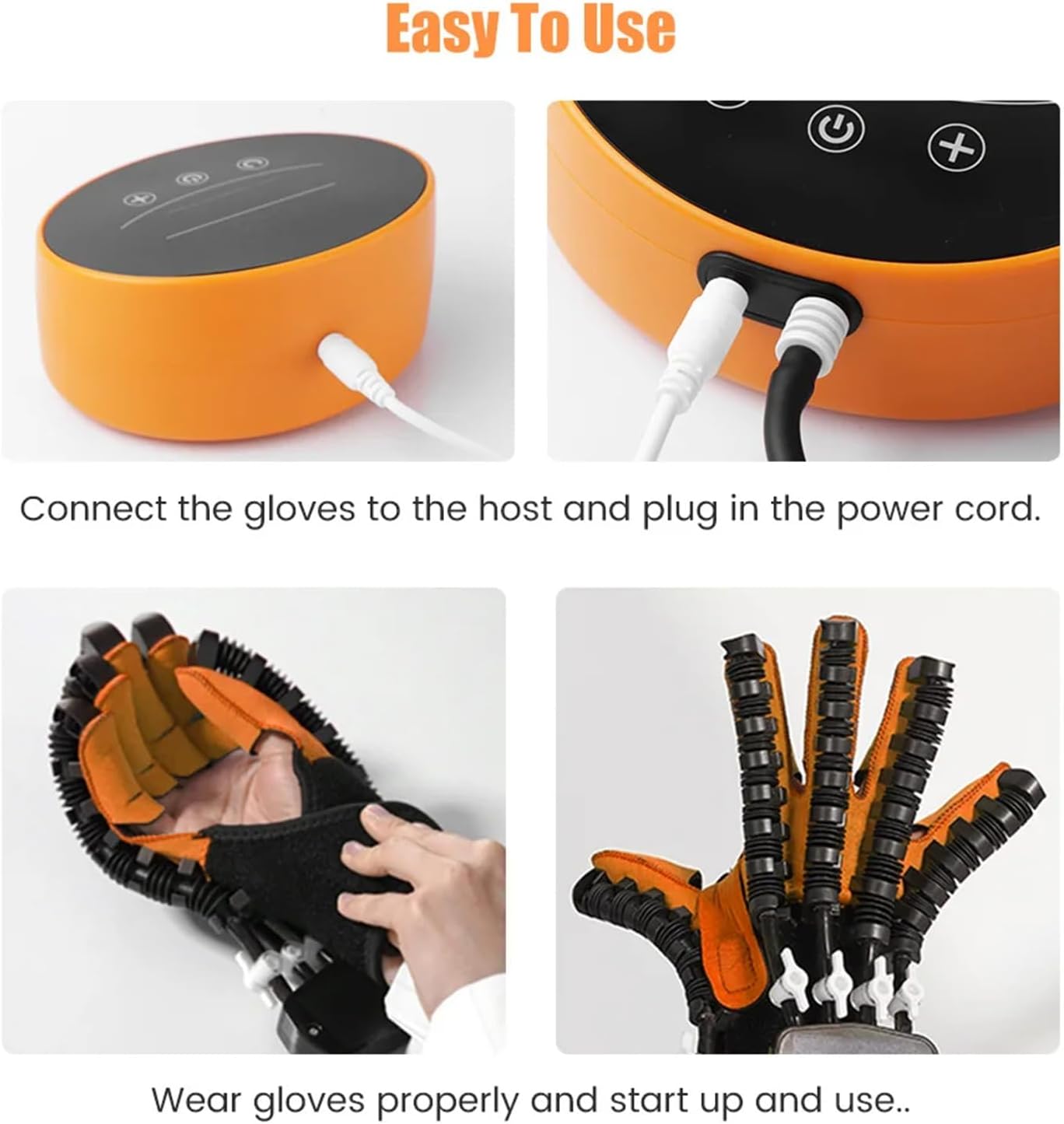 Rehabilitation Robot Gloves, Hemiplegia Finger Rehabilitation Training Equipment, Stroke Hand Splint, ​for Hand Function Recovery