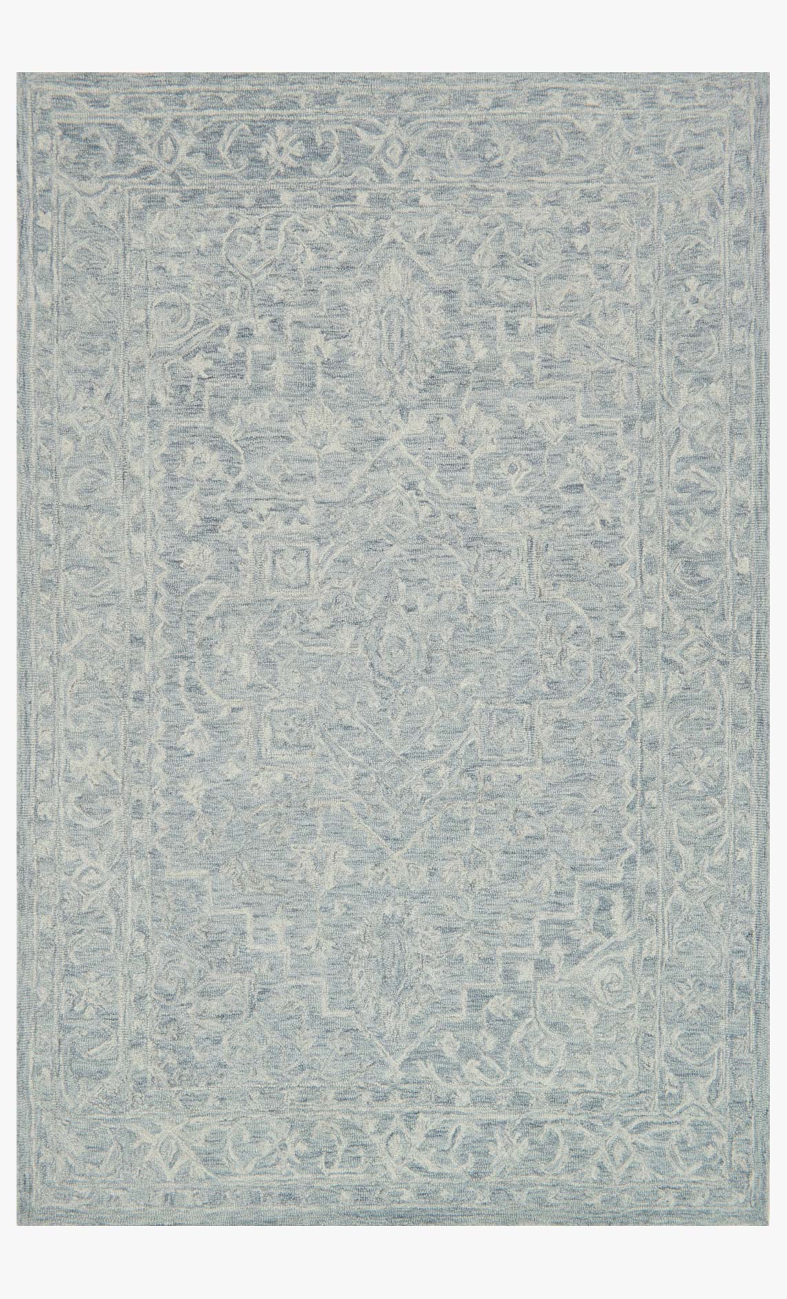 Loloi Lyle Collection - Transitional Hooked Rug in Slate (LK-03)