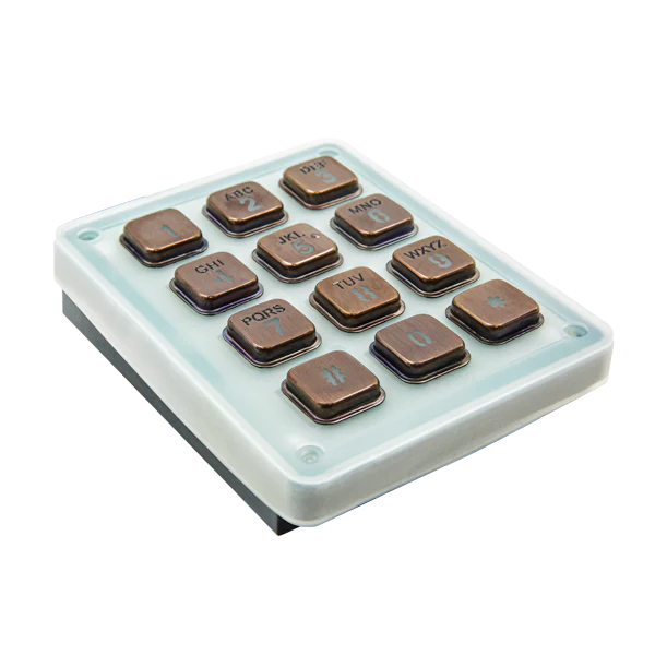 DoorBird Keypad Module for D1101KH Classic, D1101KH Modern, D2101KV, D2102KV, D2101KH, D2101IKH and D2101FPBK in 12 Bronze Keys