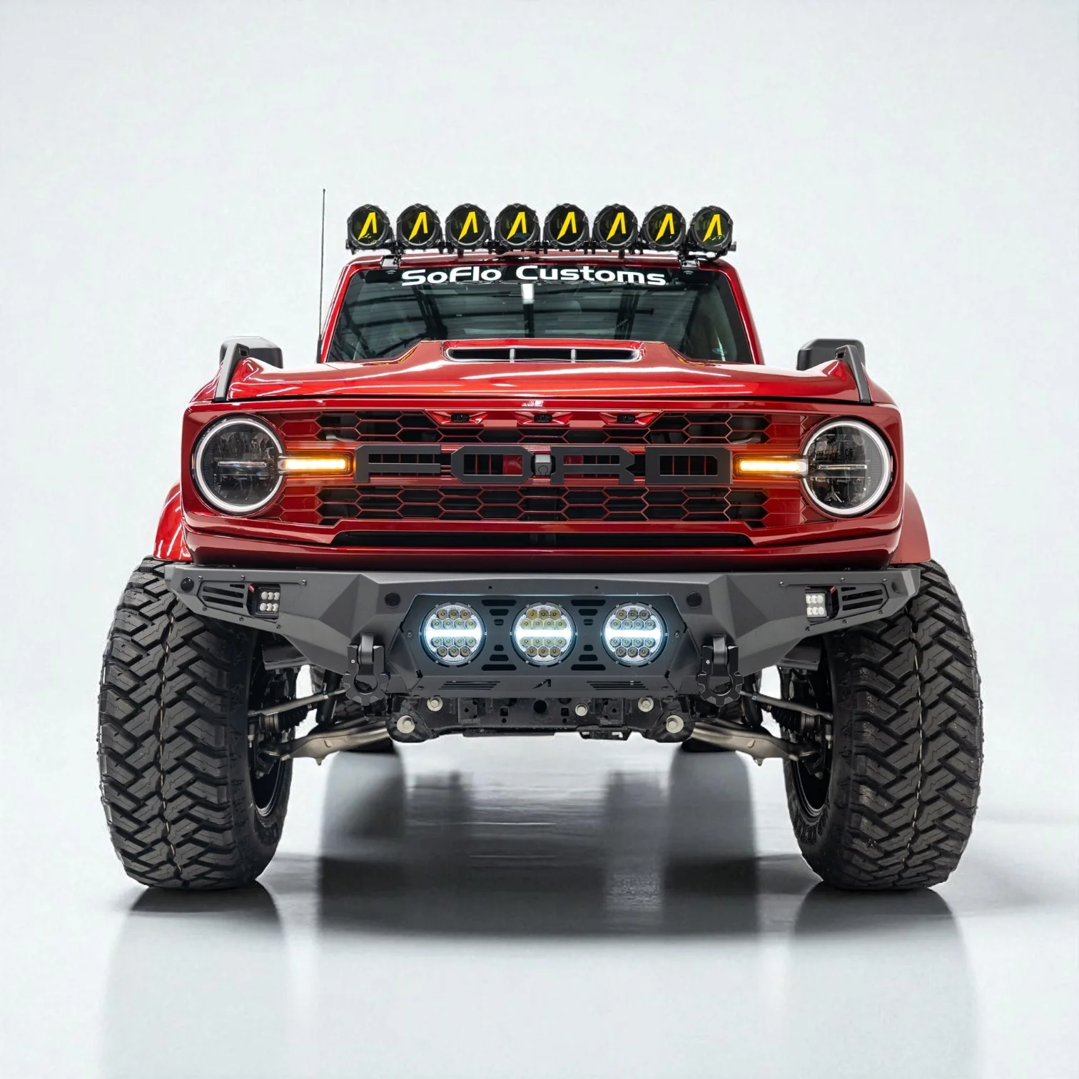 Ford Bronco Baja Front Bumper w/ Lights 2021-2026