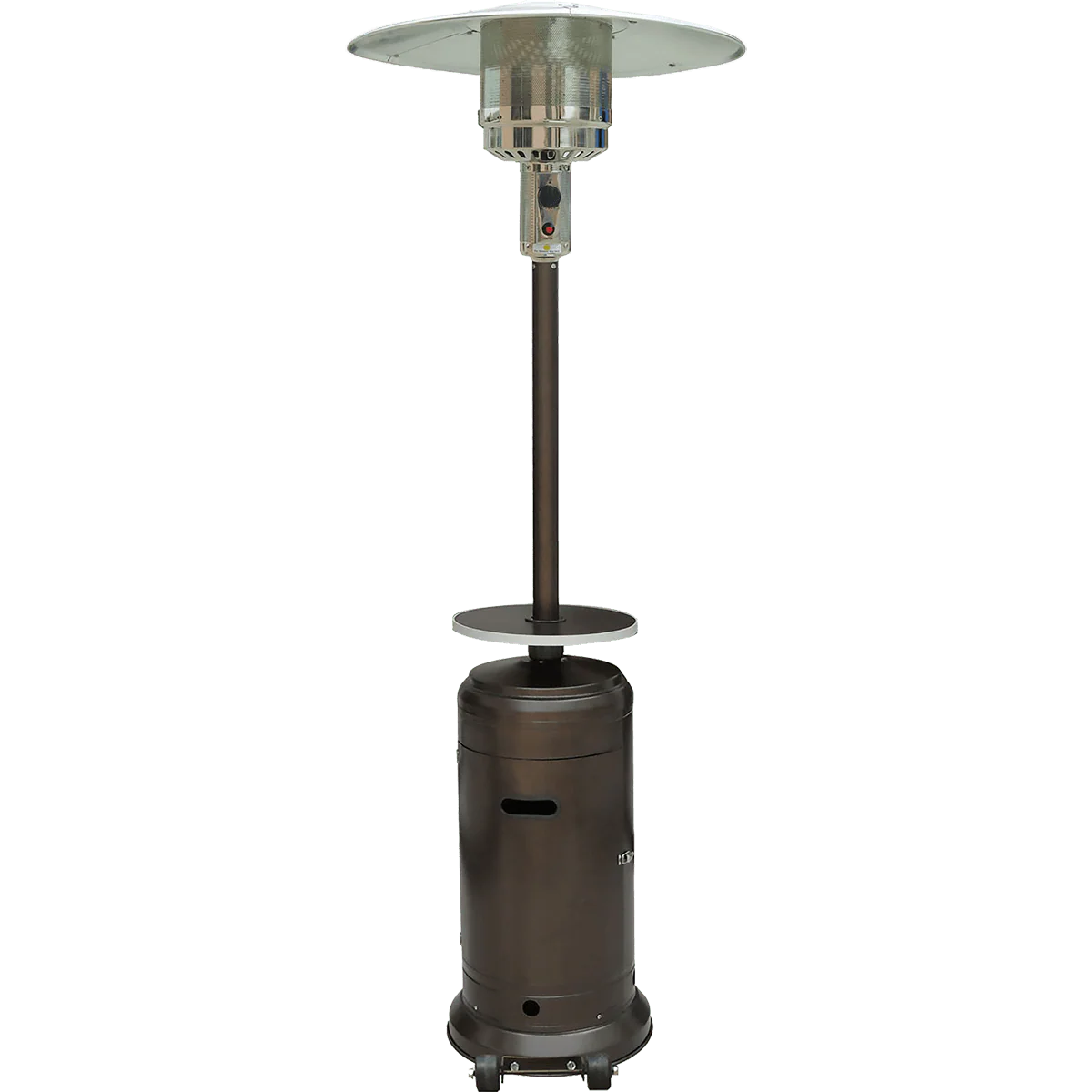 Hanover 48,000 BTU Steel Umbrella Propane Patio Heater - Hammered Bronze