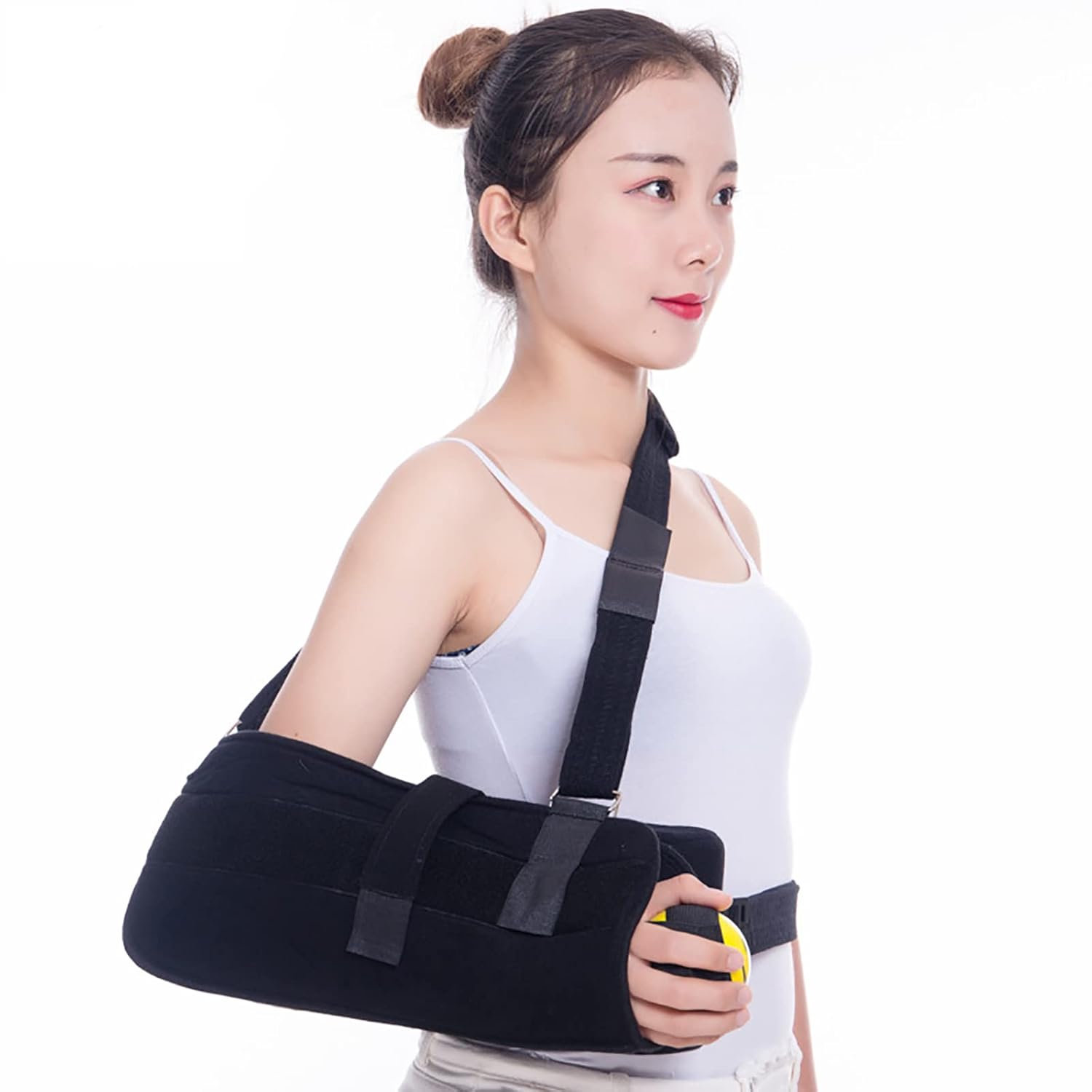 HAILM Arm Sling Immobilizer -Medical Arm Sling, Shoulder Immobilizer with Abduction Pillow, Post-Op Shoulder Arm Brace,Post-Humeral Fixator,R