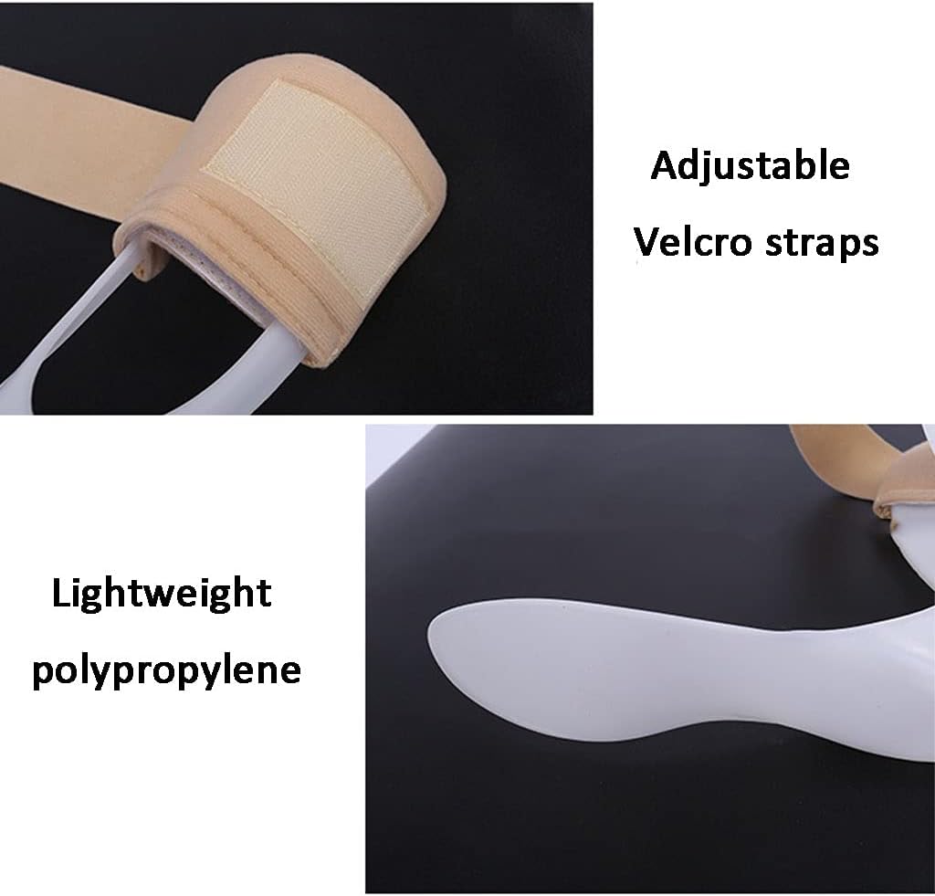 Lightweight Polyethylene Foot Drop Braces, Padded Calf Ankle Foot Orthosis Stabilizer, Support for Stroke, Flat Feet, Nerve Injury