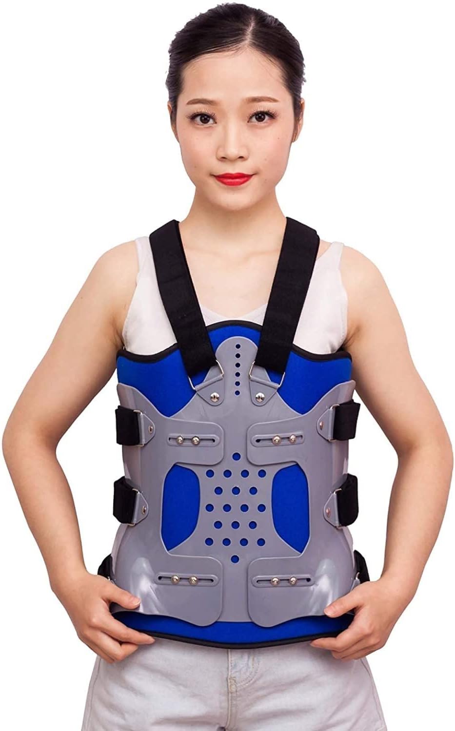 Posture Corrector Thoracic Back Brace, Lumbar Support Pain Relief and Straightener for Fractures Post Op Herniated Disc Spinal Trauma Mild Scoliosis Back Posture